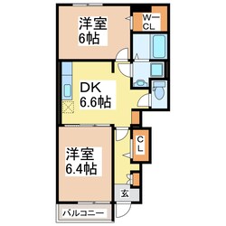 エスポワールＢの物件間取画像